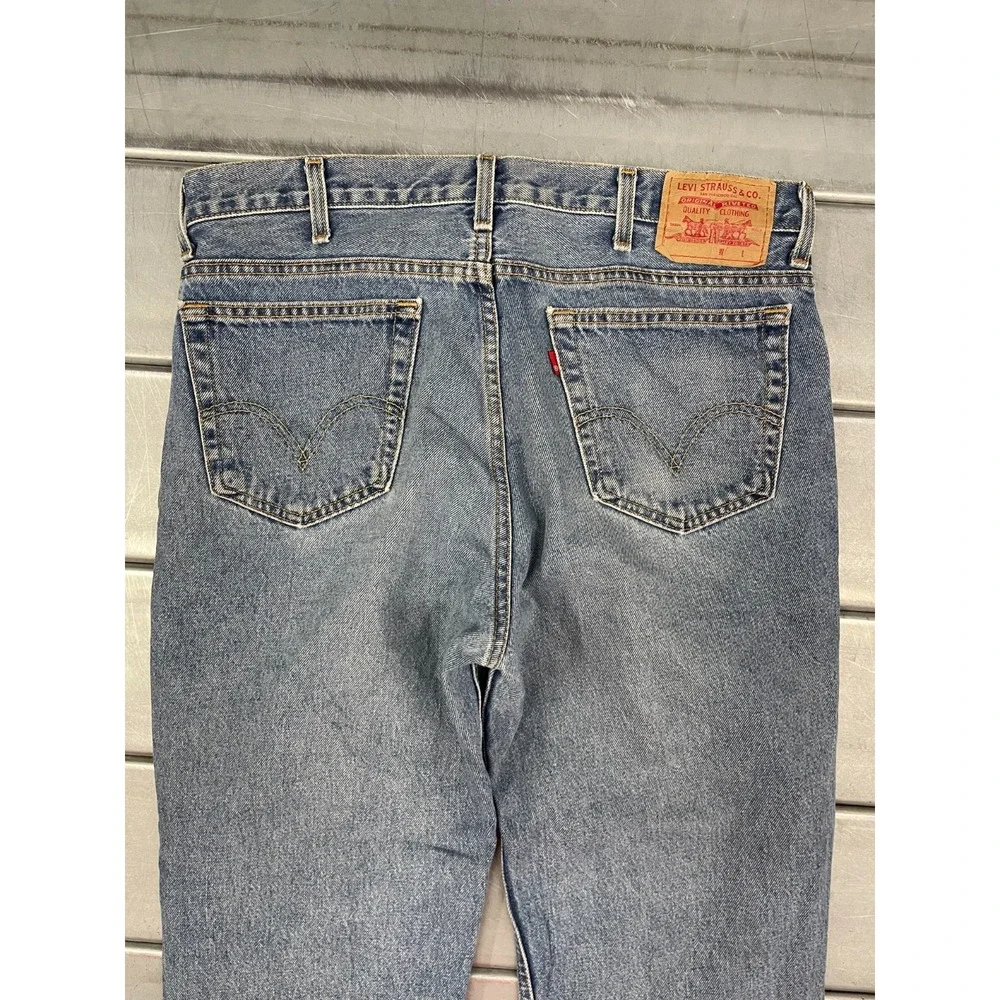 VTG Levis 516 Slim Fit Jeans‎ Mens 36X26 Blue Light/Medium Wash Denim Straight